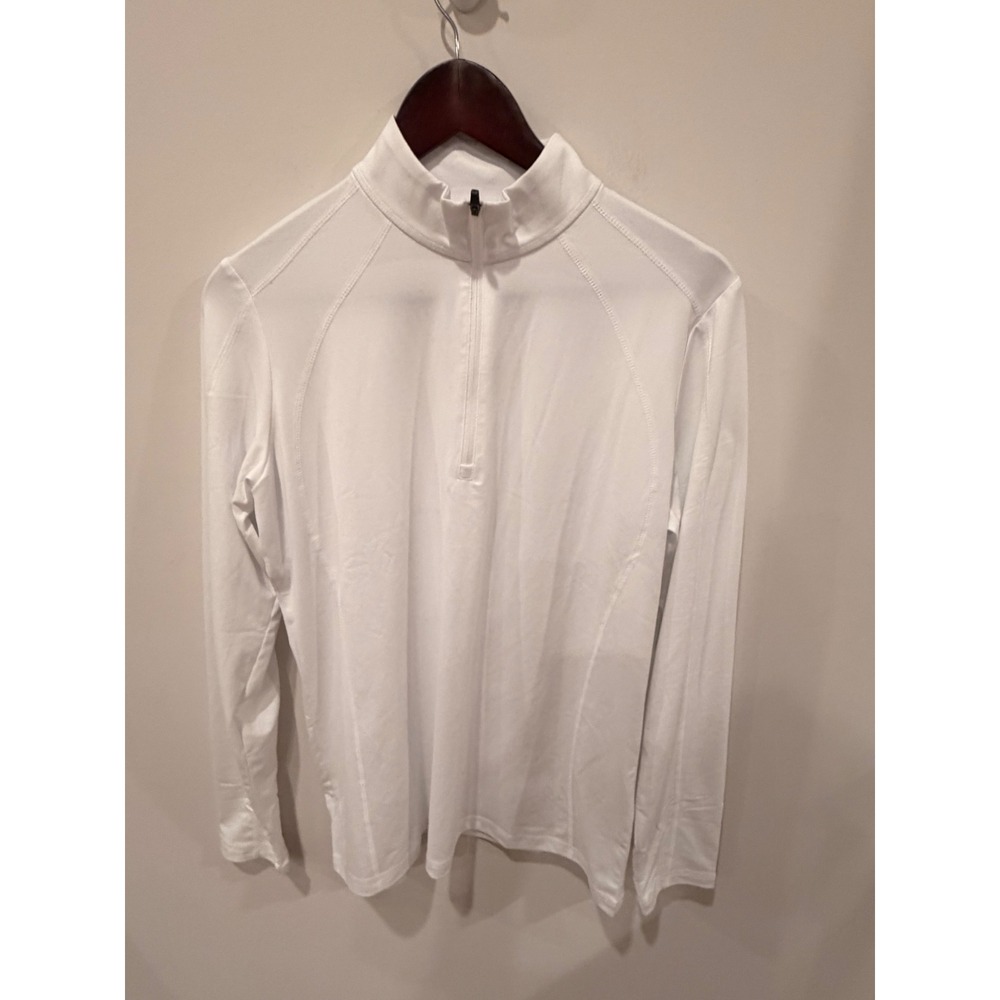 Callaway Weather Series 1/4 Zip Pullover White Women's Large Golf Top